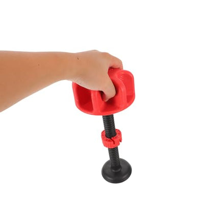 KALLORY Five Finger Trainer Hand Grippers Grip Strength Trainer Set Adjustable Resistance Crimson Fitness Accessory for Weightlifting Climbing and Strength Training with 2.5-4.2cm Hole