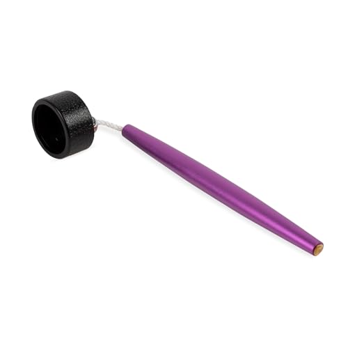 Aluminum Circle Pool Chalk Holder - Use with TAOM Pyro or TAOM V10 Chalk - Slip-in Pocket Pool Cue Chalk Holder - Cover Billiard Supplies - Snooker Accessory Chalk - color: Purple