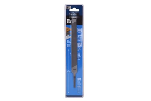 Century Drill & Tool 4051 Mill Bastard Hand File, 6" | Single cut, single-cut teeth, sharpening & smoothing, flat surface finishing, high carbon steel - size: 6-Inch