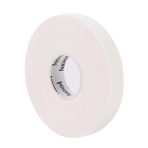 Bighorn Athletics Finger Tape, Male Climber Tin, 0.5" x 45ft, 8Rolls, White | Climbing tape with retro design tape holder for tension support & bouldering. EZ tear, strong adhesive, residue-free. - color: White