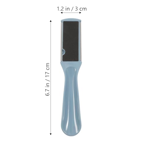 Dual Sided Foot File 6.69 Inch Pedicure Rasp with Mesh and Sandpaper for Foot Care Callus Scraper Cracked Heel Maintenance 2 Pack