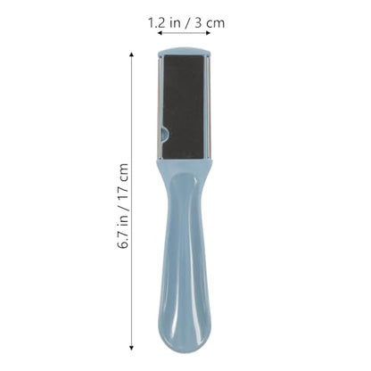 Dual Sided Foot File 6.69 Inch Pedicure Rasp with Mesh and Sandpaper for Foot Care Callus Scraper Cracked Heel Maintenance 2 Pack