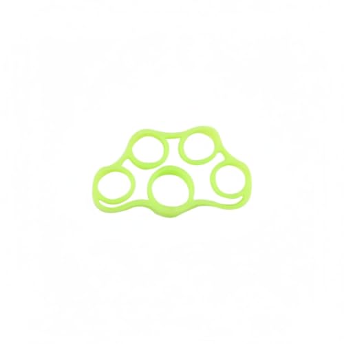 Hand Strengthener Silicone Finger Resistance Band for Grip Training and Extension Exercises - color: Green