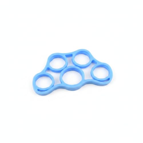 Hand Strengthener Silicone Finger Resistance Band for Grip Training and Extension Exercises - color: Blue