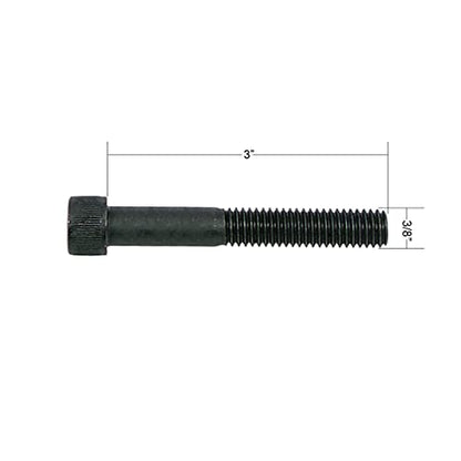Atomik 3/8 x 3 inch Long Alloy Steel Bolts 25 Pack Durable Hardware for Rock Climbing Holds 3/8-16 Socket Head Allen Bolt Designed for Indoor Use Wall Supplies - size: 25 Pack 3/8x3 in. 3/8-16 Allen Head Black
