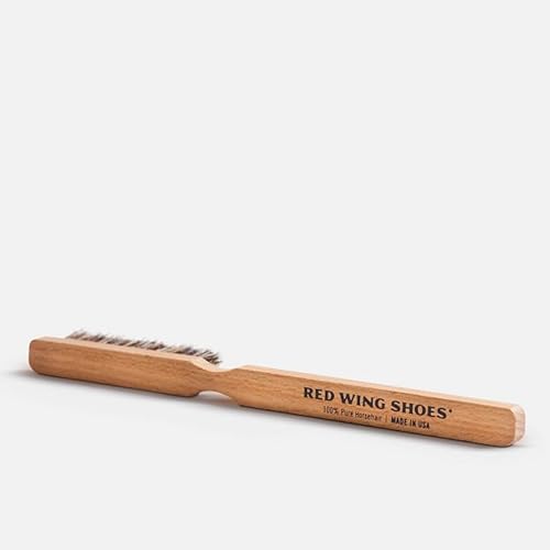 Red Wing Shoes Welt Cleaning Brush, 100% Horsehair Boot Brush, Leather Cleaning Brush