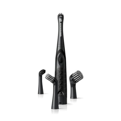 Footwear Electric Cleaning Brush Pack - Shoe + Sneaker Cleaner - High Power Motor - Includes 4 Shoe Cleaning Brush Heads - Removes Mud, Dirt and Refreshes Footwear - AA Batteries Included