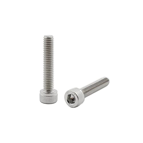 20 PCS Socket Head Cap Screws, TTZEZE 304 Stainless Steel Metric Machine Bolts Hex Socket Screw, Socket Drive Bright Finish Full Machine Threads for Shelf Chair Desk Install Repair (M6x10mm) - color: M6, size: 10mm