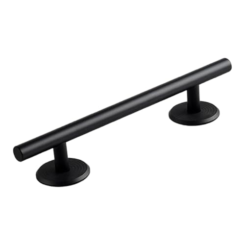 Simhoa Professional Fingerboard Rail, 20cm Skateboard Obstacle Rod with Stable Base, Mini Fingerboard Deck Fingerboard Ramp, Party Favor, Skatepark Accessory for Fingerboard Players, Round Black - color: 20cm Round Black