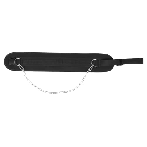 Weighted Pull-up Belt with Chain for Weight Lifting Thickened Steel Dipping Belt for Back Muscle Strength Training for Pull-up and Dip Exercises