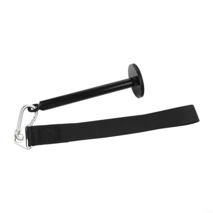Black Nylon Arm Wrestling Training Strap With Loading Pin & Steel Carabiner, Forearm Grip Strength Trainer Belt