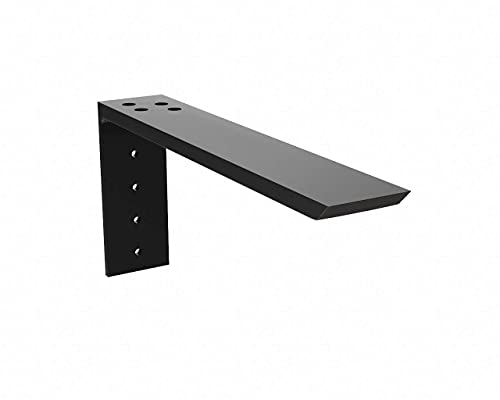 Solid Heavy Duty Steel Countertop Support Bracket, 1 Count, 10 inch, Angle L-Brackets for Shelves, DIY Projects, Made with 1/2 inch U.S Steel, Hardware Included by Original Granite Bracket - size: 10 Inches, style: A36 Cold Roll Steel