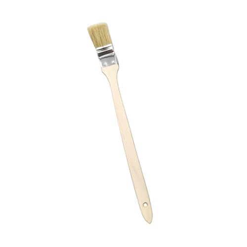 Tool with Comfortable Wooden Grip for Deeply Long Curved Head Scrub Brush Extended Reach Extension - size: E