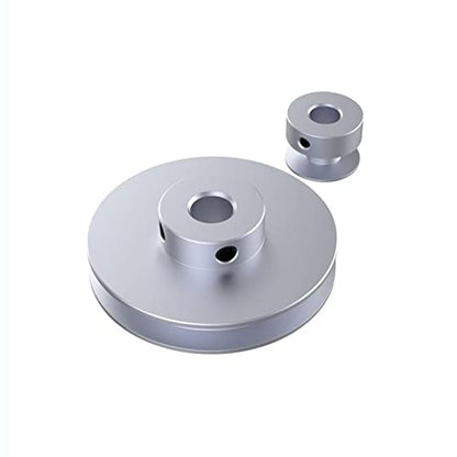 Outer Diameter 30mm Single Groove Pulley 4mm Fixed Bore Pulley for Drilling Machine 6MM PU Round Belt - size: 30x4mm