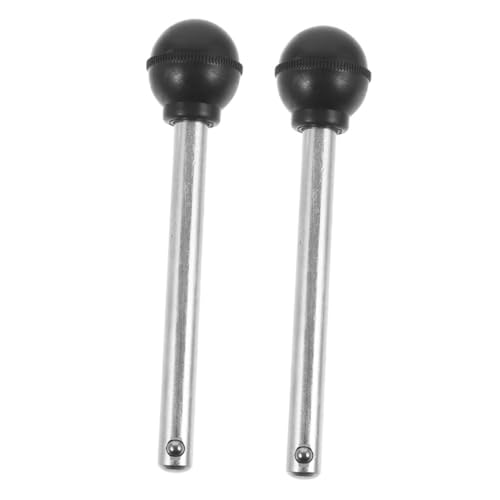 BESPORTBLE 2Pcs Weight Loading Pin with Ball Head Locking Mechanism for Gym Equipment Versatile Safety Pins for Weight Plate Attachment Lightweight and Portable Fitness Tool