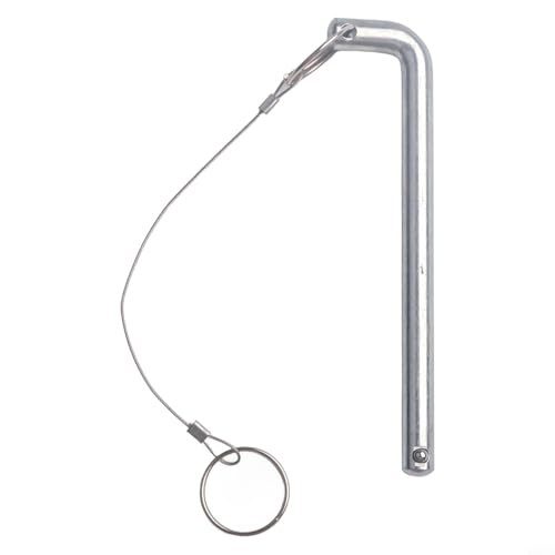 Metal Weight Stack Pin Selector with Pull Rope for Gym Fitness Equipment 10x125mm Silver Replacement Accessory Standard Size Secure Attachment Prevent Loss for Weight Machines Home or Commercial Use