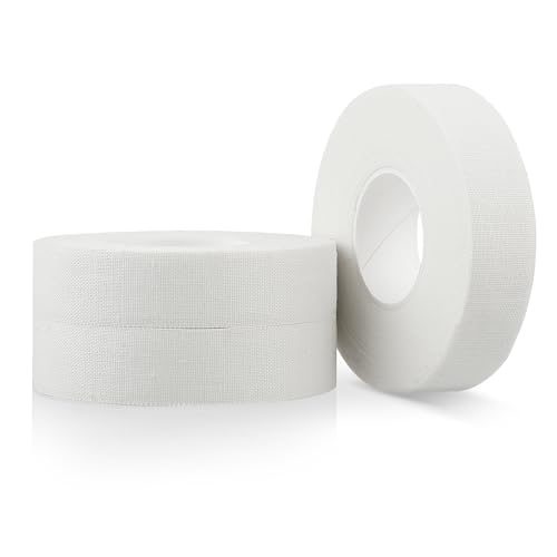 COMNICO 3 Rolls Extra Strong White Athletic Tape - 0.6-Inch x 32-feet for Fingers, Feet, Sports & Climbing - color: White, size: 3 Rolls