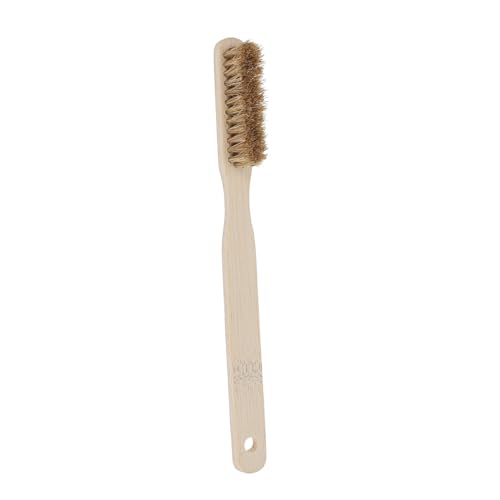 Bouldering Cleaning Brush for Rock Climbing with Ergonomic Wood Handle and Secure Grip, Beige Bristle Brush for Outdoor Climbing and Chalk Hold Cleaning
