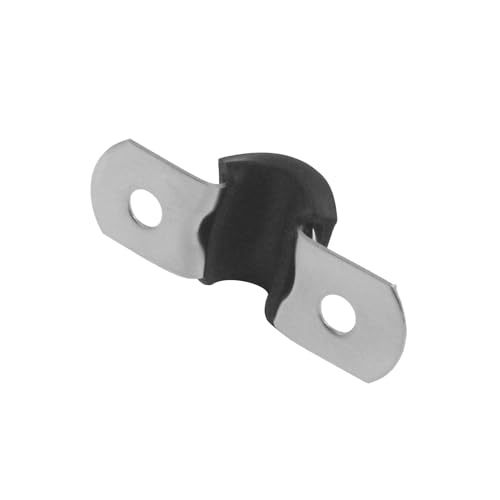 Rubber U Clamps,Two Hole U-Tube Strap Clamp Set,SAFYY EPDM Rubber Cushioned Insulated Clamp Rubber Lined Mounting U Brackets,U Shaped Pipe Tube Wire Clamps Clips Conduit Clamps (M14|9/16",30PCS) - size: M14|9/16",30PCS