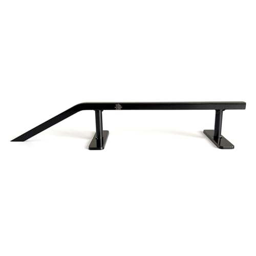 Teak Tuning Fingerboard Rail with Pole Jam Entrance, 12.5" - Custom Designed and Made in USA - Solid Steel Construction, Glossy Powder Coated Finish in Black