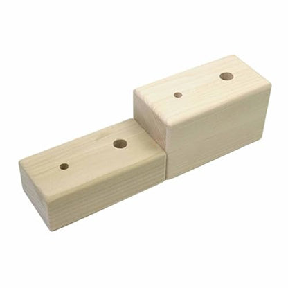 Rock Climbing Holds Climbing Board Rungs Fingerboard Blocks in Wooden Material Suitable for Forearm Fitness Climbing Gyms - size: 15cmx5cmx8cm