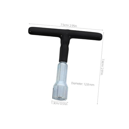 Alipis Manual Installation Tool for Eye Screws and Screw-in Hooks Heavy Duty Steel T Handle Nut Driver for Hooks Sturdy Wrench Tool for Easy Assembly