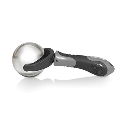 Cold Massage Roller Ball | Cold Therapy | Ice Roller Ball with Handle | cryo Stick | Relieve Muscle Pain (Black) - color: Black