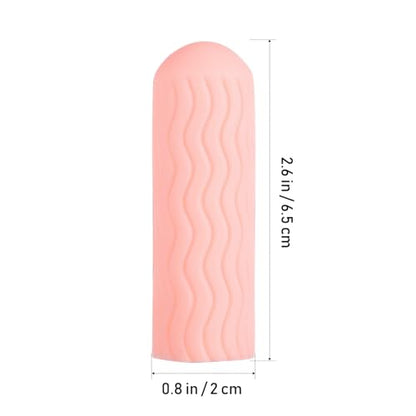 10 Pairs Silicone Finger Sleeves Finger Protectors Non-Slip Washable Covers for Cracked Skin Nail Art Crafting Gardening and Injury Protection