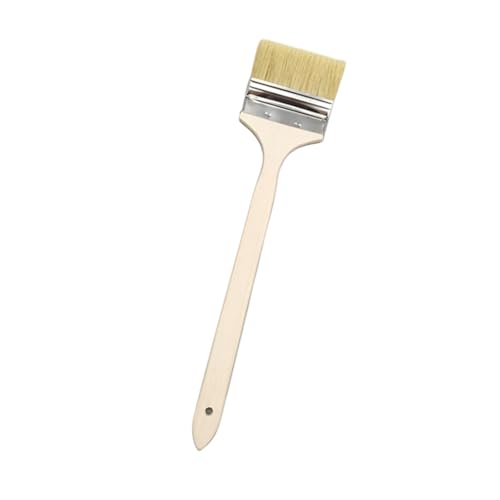 Tool with Comfortable Wooden Grip for Deeply Long Curved Head Scrub Brush Extended Reach Extension - size: A