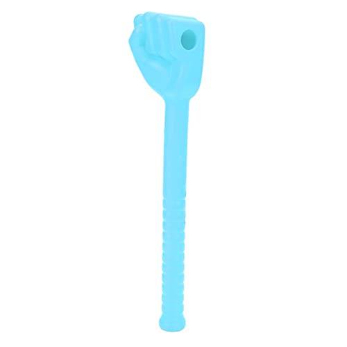 Fist Hammer Silicone Meridians Flexible Slip Handle Pat Tool for Comprehensive Relaxation Orange Color (Blue) - color: Blue