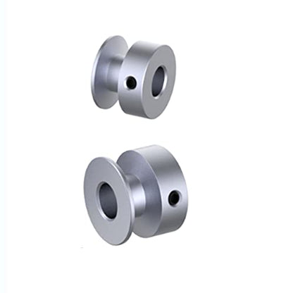 Outer Diameter 30mm Single Groove Pulley 6mm Fixed Bore Pulley for Drilling Machine 6MM PU Round Belt - size: 30x6mm
