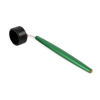 Aluminum Circle Pool Chalk Holder - Use with TAOM Pyro or TAOM V10 Chalk - Slip-in Pocket Pool Cue Chalk Holder - Cover Billiard Supplies - Snooker Accessory Chalk - color: Green