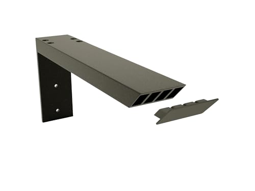 Solid Heavy Duty 24 Inch Industrial L Countertop Support Bracket, 1 Count, Shelf Brackets, DIY Kitchens, and vanities installations. Made with American Aluminum by The Original Granite Bracket. - size: 24 Inches, style: Industrial