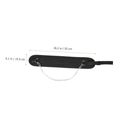 Contoured Fitness Dipping Belt with Chain for Weightlifting Weighted Dips Pull-ups Chin-ups Hip Squats Premium Training Equipment for Strength Building and Muscle Support