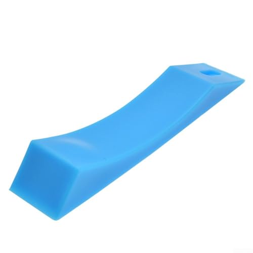 Silicone Barbell Wedge for Gym Weight Lifting, Anti-Slip Deadlift Loading Tool for Easy Plate Unloading, Compatible with Bumper and Iron Plates(Blue) - color: Blue