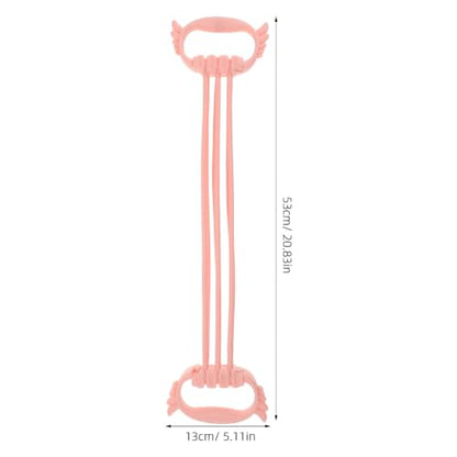 Kisangel Figure 8 Resistance Bands with Handles, Arm Back Shoulder Exercise Rope Home Gym Equipment for Women Shoulder Neck Stretching Yoga Fitness 15-90LBS