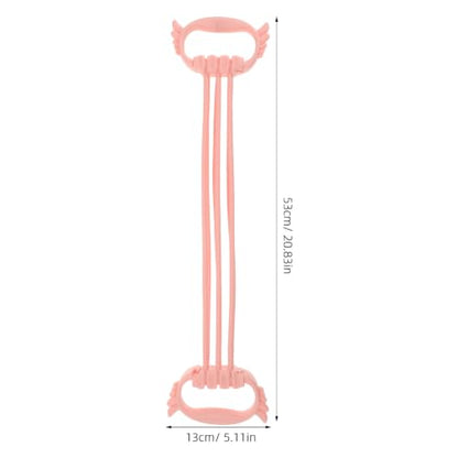 Operitacx Figure 8 Fitness Resistance Band with Handles | 15-90LBS Elastic Bands for Arm Back & Shoulder | Portable Exercise Equipment for Yoga & Pilates Stretching
