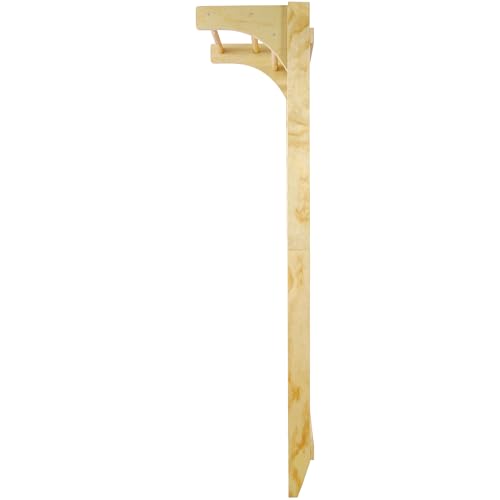 Swedish Ladder with Adjustable Pull‑Up Bar, Stall Bars Set for Physical Therapy Gymnastics Home Gym Strength Training, Durable Beech and Pine Wall Mounted Climbing Ladder for Fitness and Rehab - size: 86.6 H