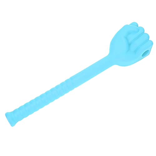 Fist Hammer Silicone Meridians Flexible Slip Handle Pat Tool for Comprehensive Relaxation Orange Color (Blue) - color: Blue