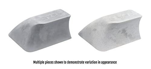 Teak Tuning Monument Series Concrete Fingerboard Wave Obstacle - 4.25" Wide, 2" Tall - Ultra Premium, Super Durable Polymer Modified Concrete - Sterling Gray Colorway
