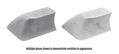 Teak Tuning Monument Series Concrete Fingerboard Wave Obstacle - 4.25" Wide, 2" Tall - Ultra Premium, Super Durable Polymer Modified Concrete - Sterling Gray Colorway