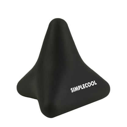 Manual Trigger Point Massage Tool Small Massager Ball 3″×2.6″ Black | For Deep Tissue Myofascial Release Physical Therapy Plantar Fasciitis Pain Relief Muscle Knot Psoas Hip Flexor Iliacus - color: Black