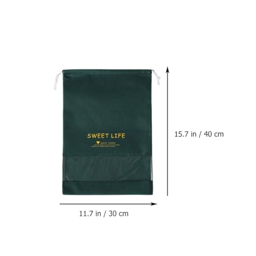6pcs Drawstring Shoe Bags Travel Organizer Portable Non-woven Fabric Dustproof Storage Pouches Large 30x44cm for Sneakers and Slippers