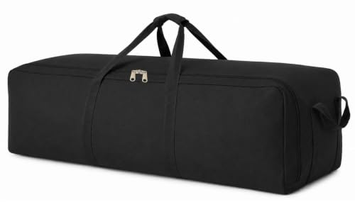 DoYiKe Extra Large Canvas Travel Duffle Bag Heavy Duty, Sports Duffel Camping Tent Storage 150L Black - color: SOBlack, size: 150L