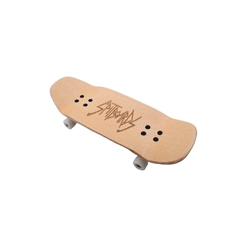SPITBOARDS® 34mm Fingerboard Oldschool Cruiser Pro Complete Setup, Pre-Assembled 5-Layer Wood, Pro Trucks, Soft Urethane 60D Bearing Wheels, Real-Wear Graphics, Lasered Foam Tape 'Slimey Hand' - color: Slimey Hand