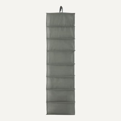Amazon Basics 8-Tier Hanging Closet Shelf Shoe Organizer, Space Saving Storage, Foldable, 11.5 x 41 x 5.5 in, Dark Grey | for Closet Storage