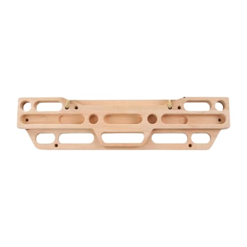 Climbing Fingerboard, 21.65 x 5.51 in Wood Hangboard with Jugs Slopers and Finger Holds, for Indoor Outdoor Rock Climbing Training