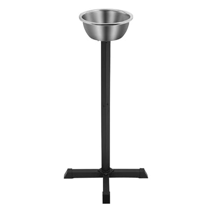 42.3in Portable Gym Chalk Stand, Freestanding Gym Chalk Holder with Stainless Steel Bowl, Gym Chalk Holder Bucket for Gymnastics Weight Lifting Climbing Accessories