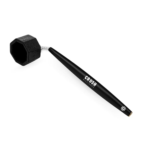 Crush Billiards Aluminum Chalk Holder – Octagon Cue Chalk Case for Predator 1080 Chalk – Upgraded Build with Extra Length & Balanced Weight – Non-Magnetic Billiards Accessory for Pool Players & Pros - color: Black