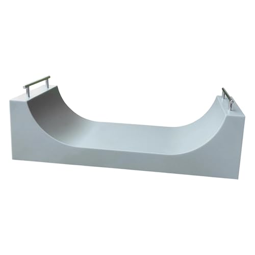 Simhoa Finger Skateboard Ramp, Mini Fingerboard Ramp, Plastic Skateboard Obstacle, Training Props for Finger Skill Development, Desk Skatepark Toy & Gift for Kids Teens Fingerboard Players, U Ramp - size: U Ramp